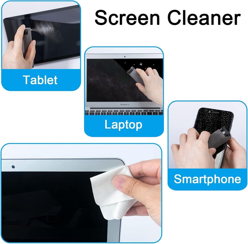 walrfid Screen Cleaner Touchscreen Mist Spray, Cleaning Kit for Electronic Smart Phone TV, Laptop, Tablet, PC, Computer Monitor LCD Flat Screens, Eyeglasses, Compatible with iPhone iPad MacBook Pro - Image 3